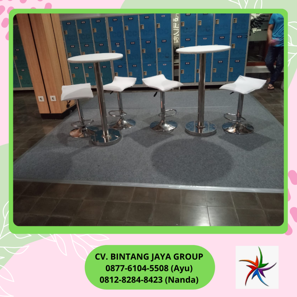 Rental BARSTOOL Putih KURSI BAR Kotak Jakarta