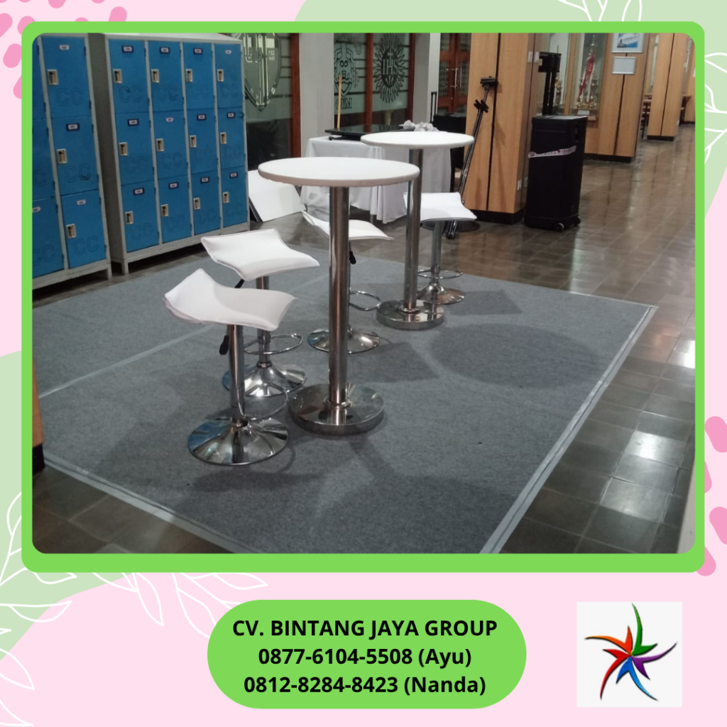 Rental BARSTOOL Putih KURSI BAR Kotak Jakarta