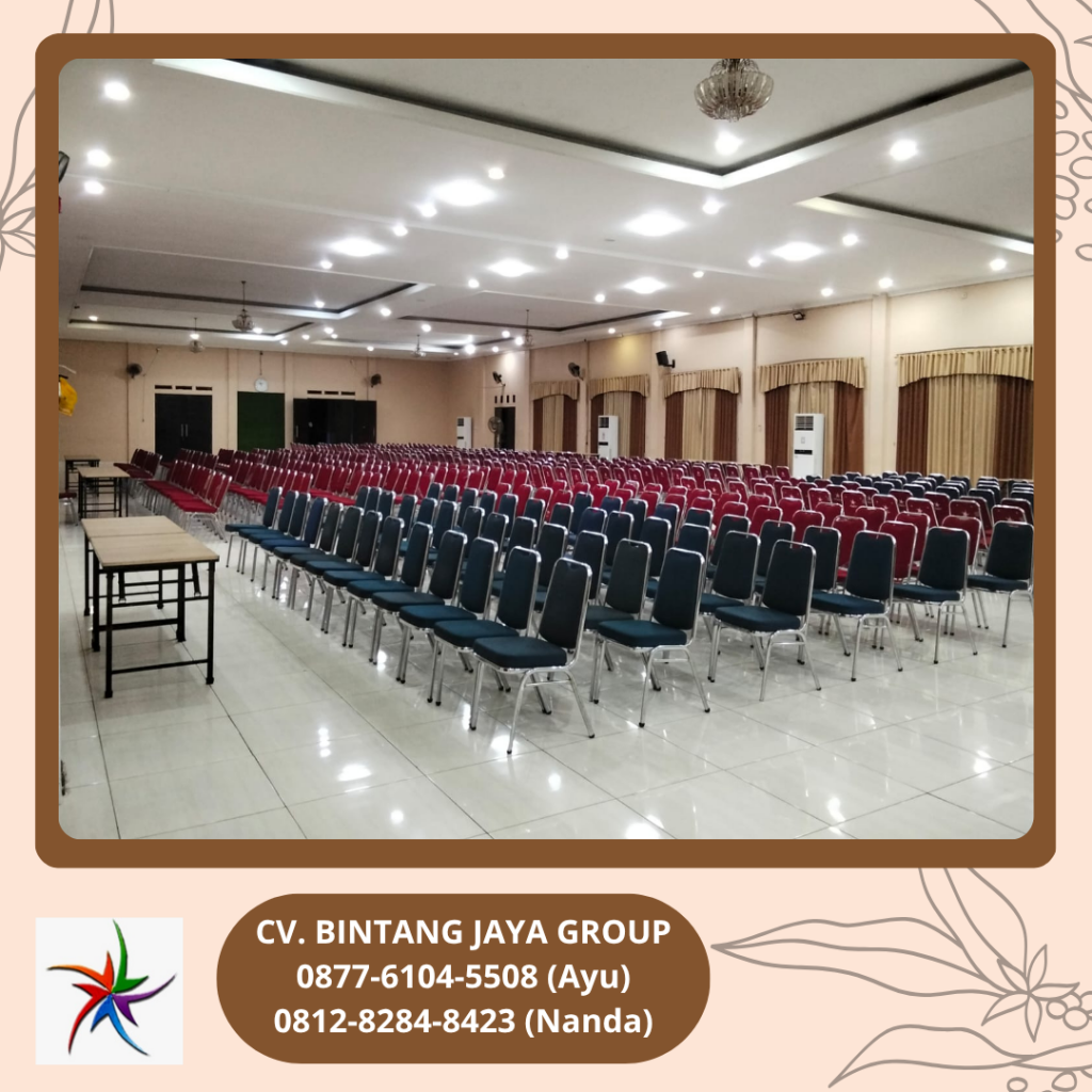 Sewa Kursi Event Type Futura Polos Merah Stainless Jakarta