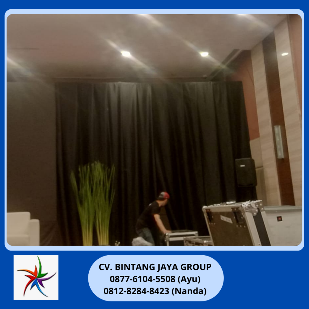 Rental Black Curtain Lotto Jakarta