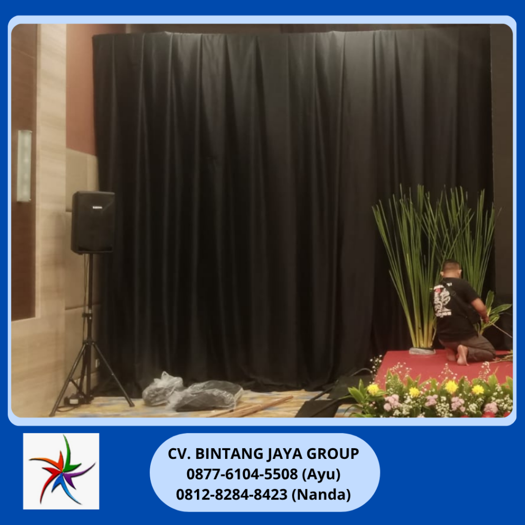 Rental Black Curtain Lotto Jakarta
