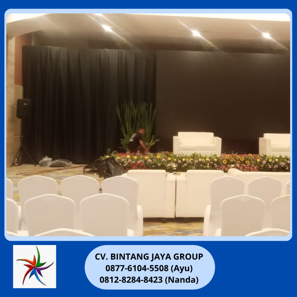 Rental Black Curtain Lotto Jakarta