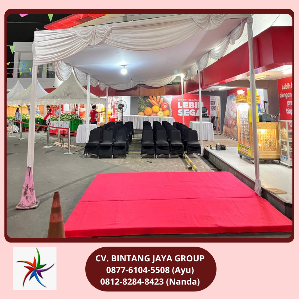 Rental Tenda Plafon,Sarnafil,Flooring,Backdrop Jakarta