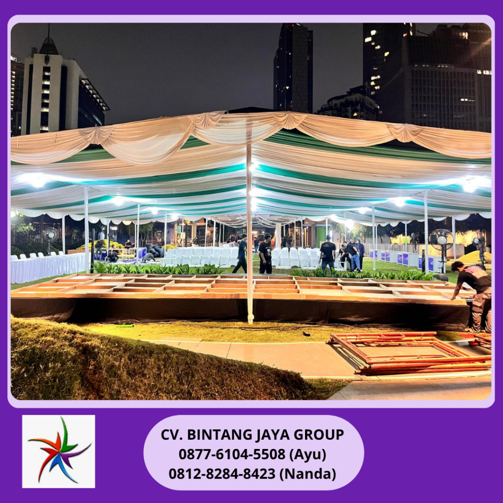 Sewa Tenda Hanggar Dekorasi Serut Kuningan Jakarta Selatan