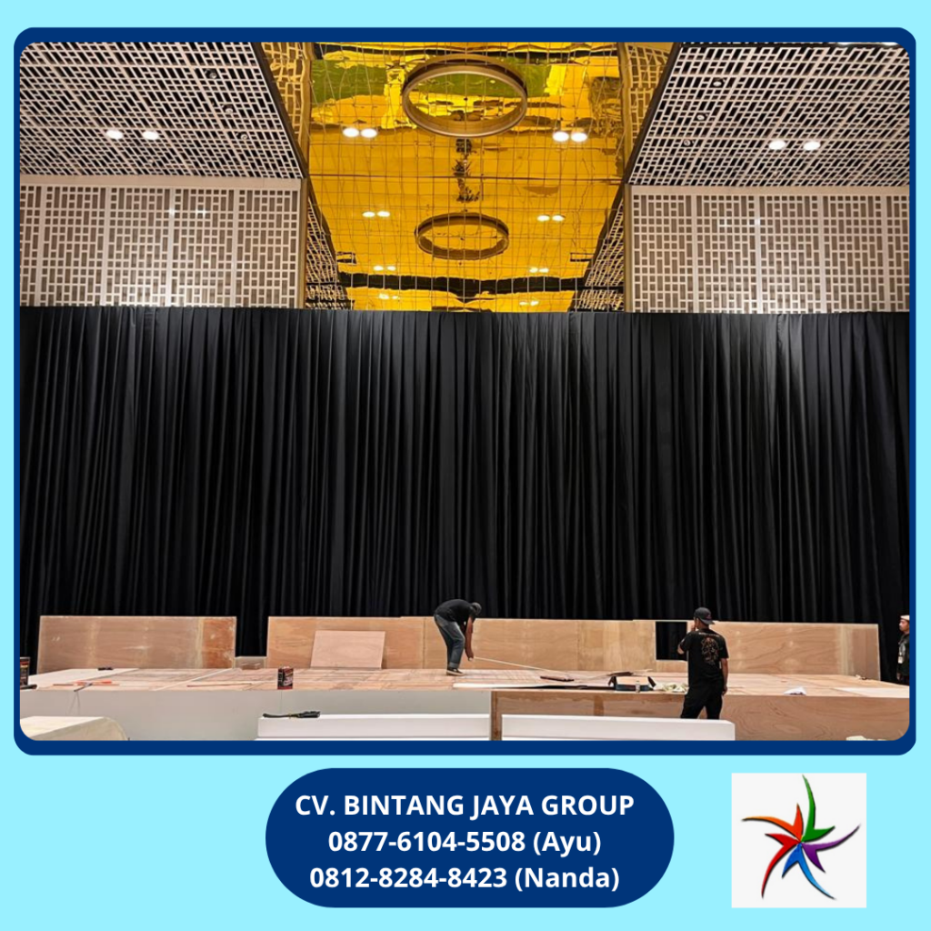 Rental Black Curtain Event Thamrin Nine Ballroom