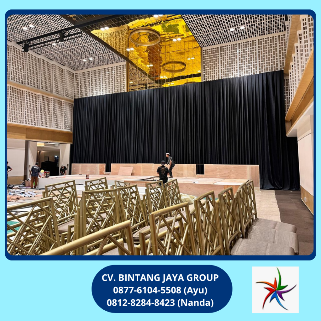 Rental Black Curtain Event Thamrin Nine Ballroom