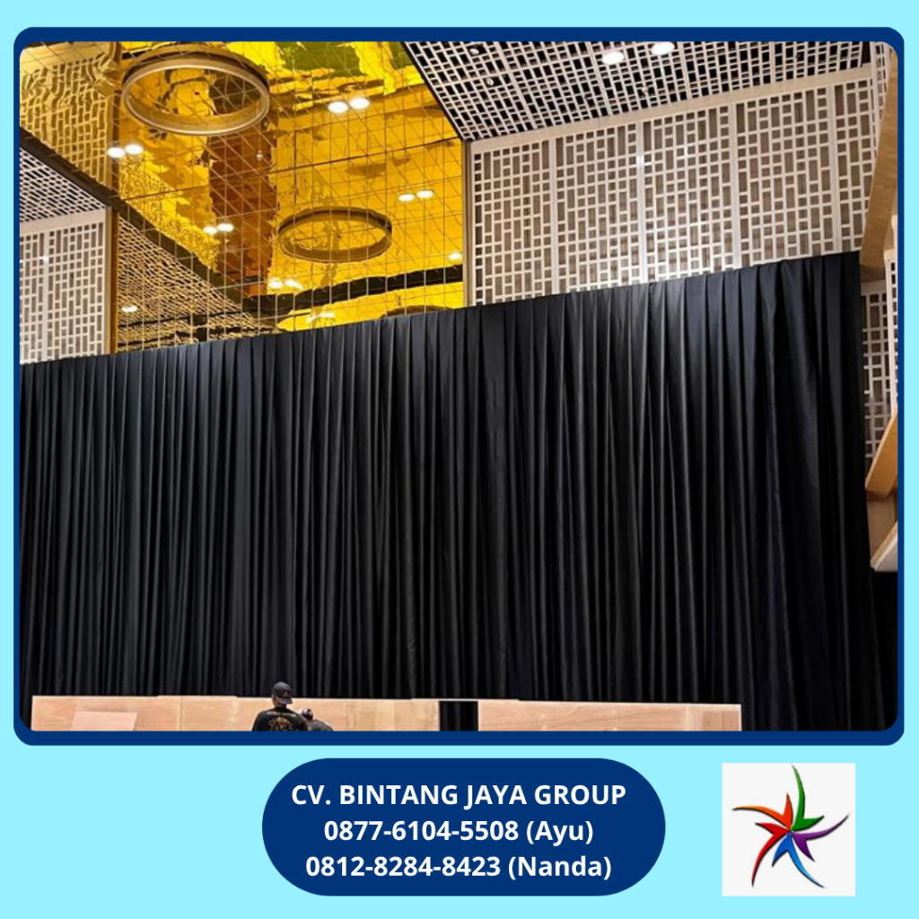Rental Black Curtain Event Thamrin Nine Ballroom