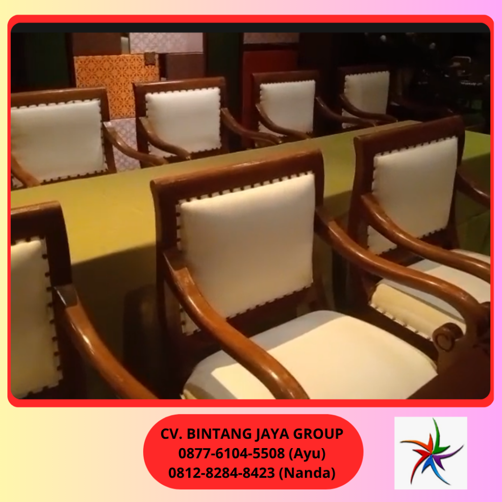 Sewa Bangku VIP Kayu Atau Arm Chairs Jakarta