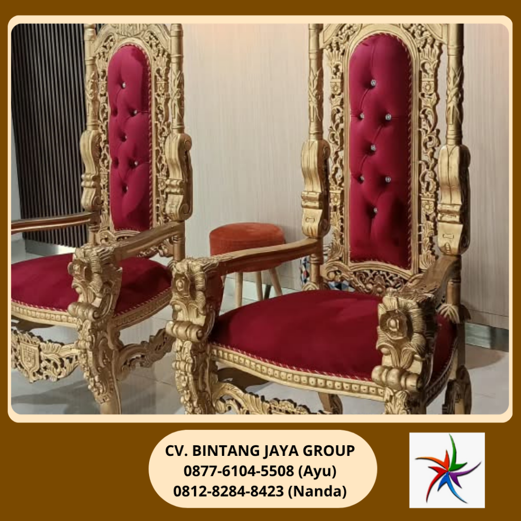 Sewa Kursi Singgasana Merah Jakarta 0877-6104-5508