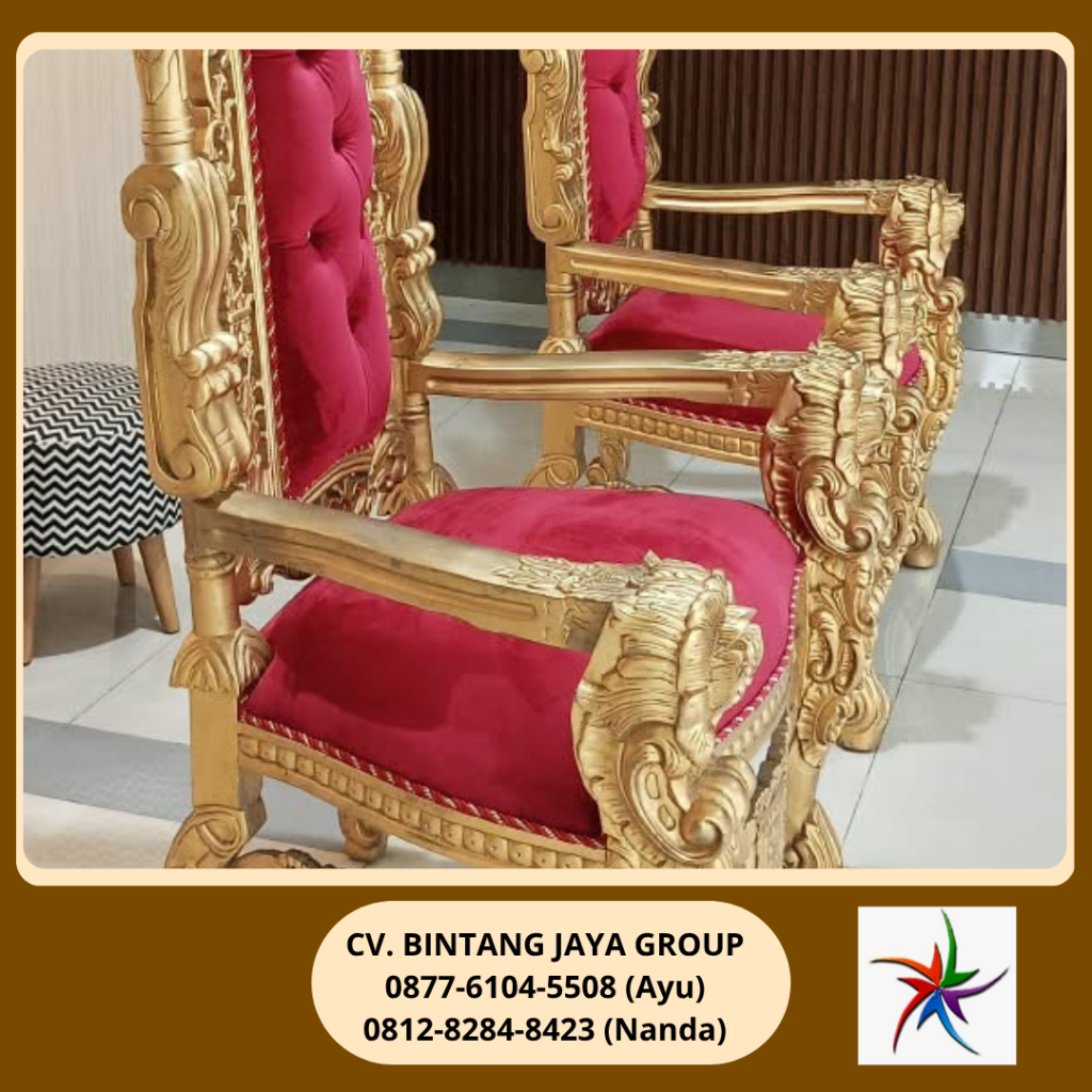 Sewa Kursi Singgasana Merah Jakarta 0877-6104-5508