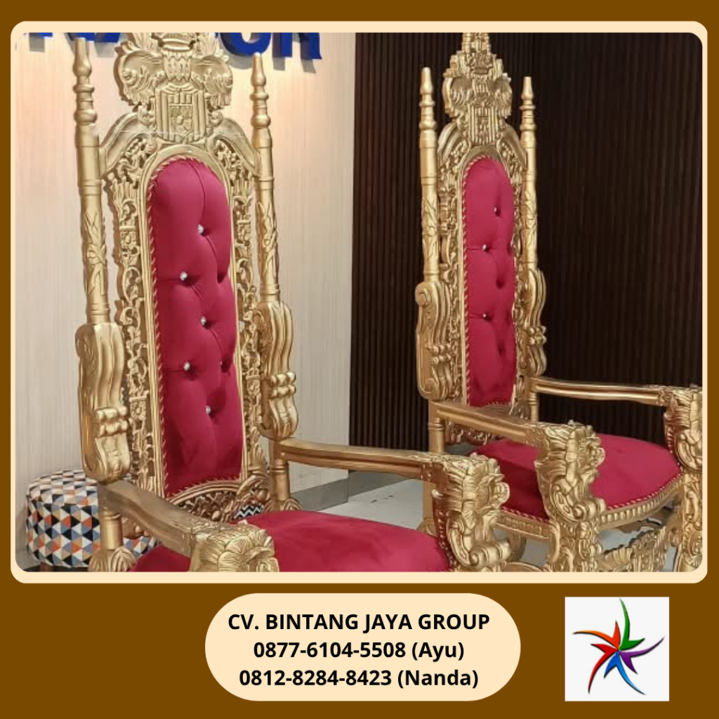 Sewa Kursi Singgasana Merah Jakarta 0877-6104-5508