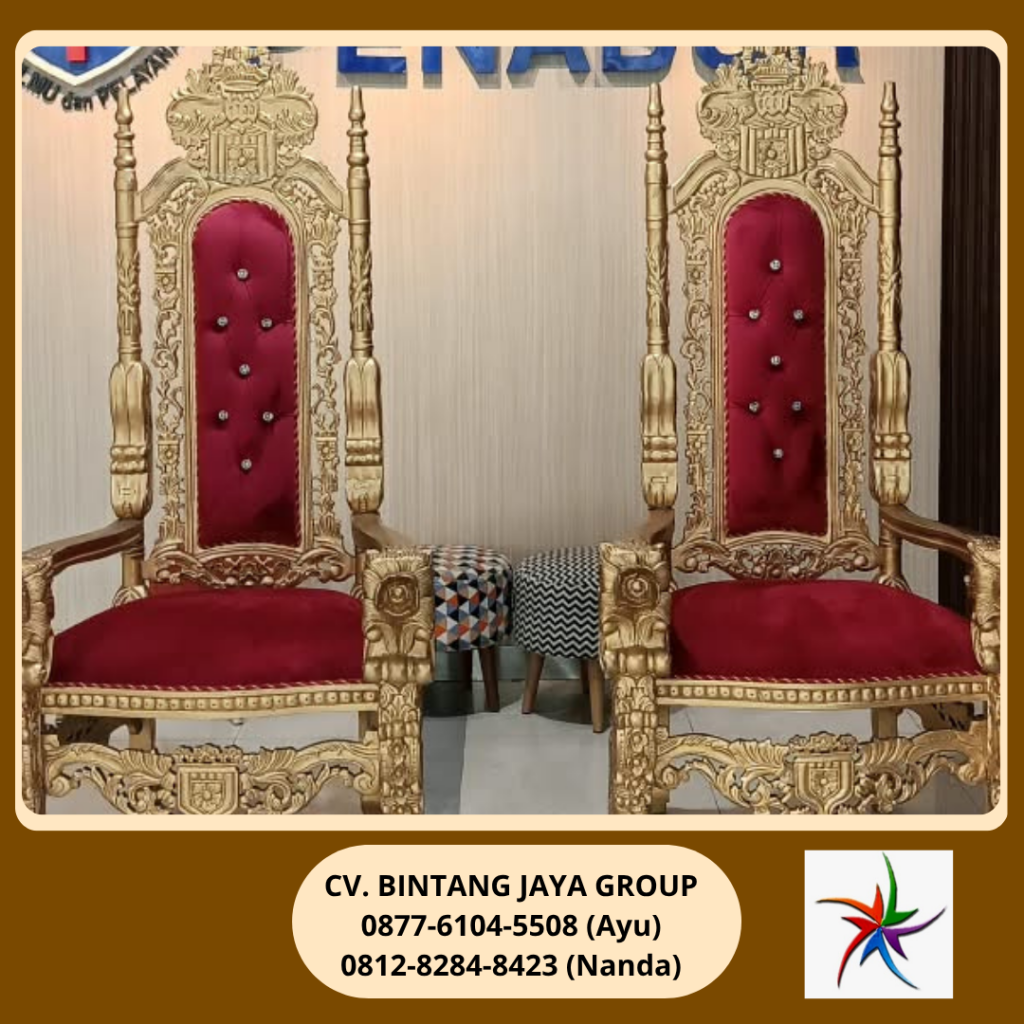 Sewa Kursi Singgasana Merah Jakarta 0877-6104-5508