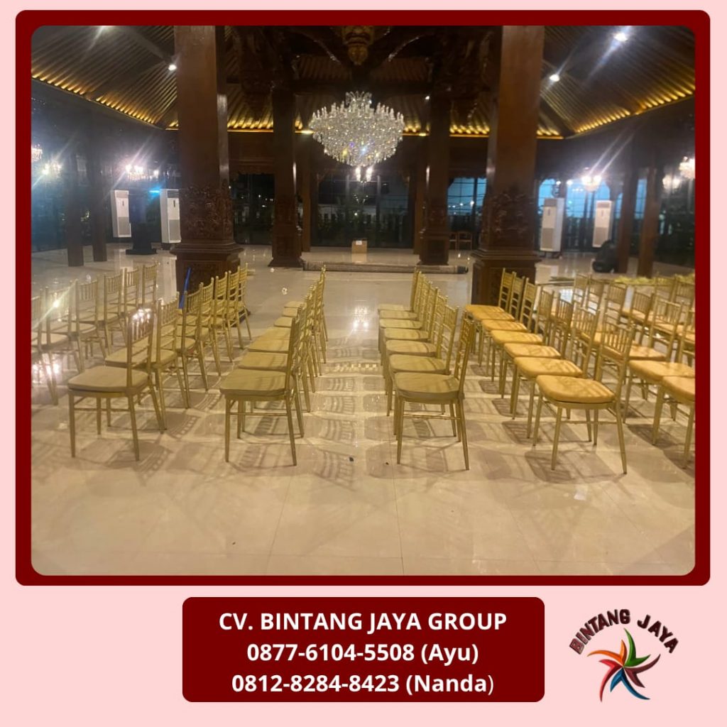Sewa Kursi Tiffany Gold Dan Meja Barstool Jakarta 0877-6104-5508