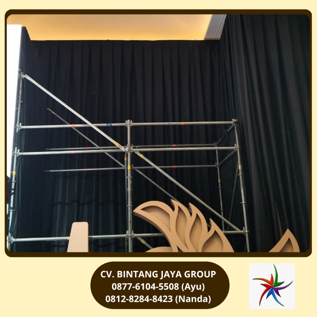 Jasa Sewa Tirai Hitam Jiexpo 0877-6104-5508