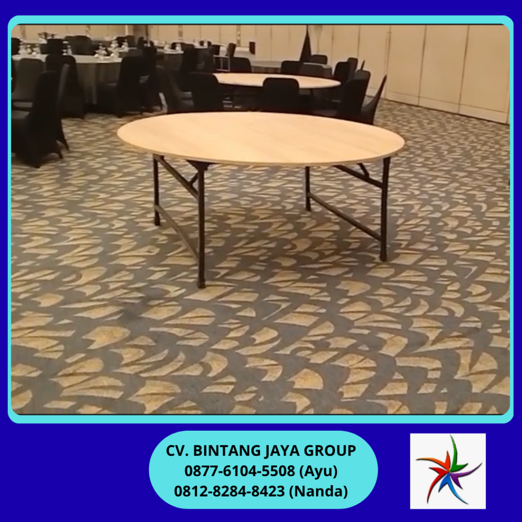 Rental Meja Bundar HPL Polos Jakarta 0878-8012-5555