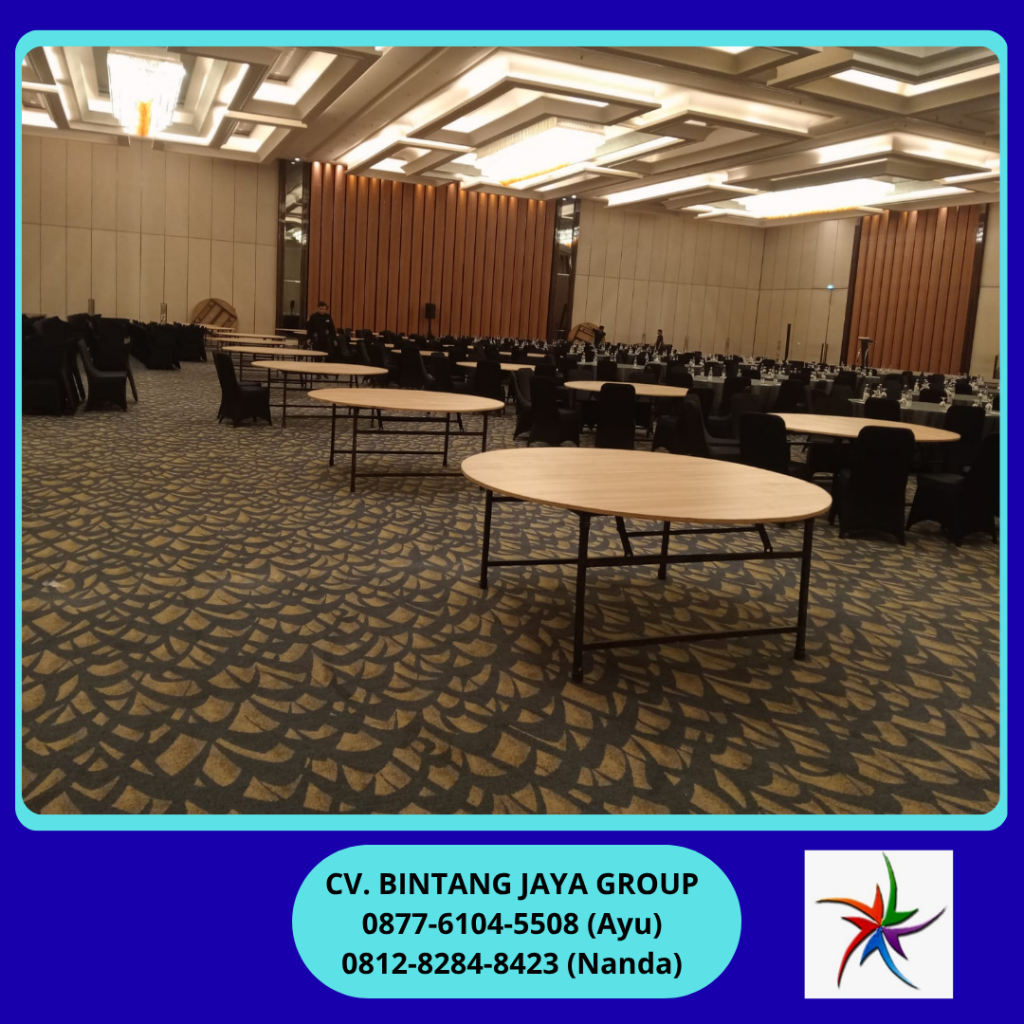 Rental Meja Bundar HPL Polos Jakarta 0878-8012-5555