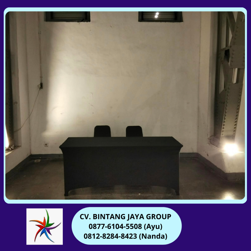 Sewa Meja Ibm Dan Kursi Futura Cover Hitam Jakarta 0812-8284-8423