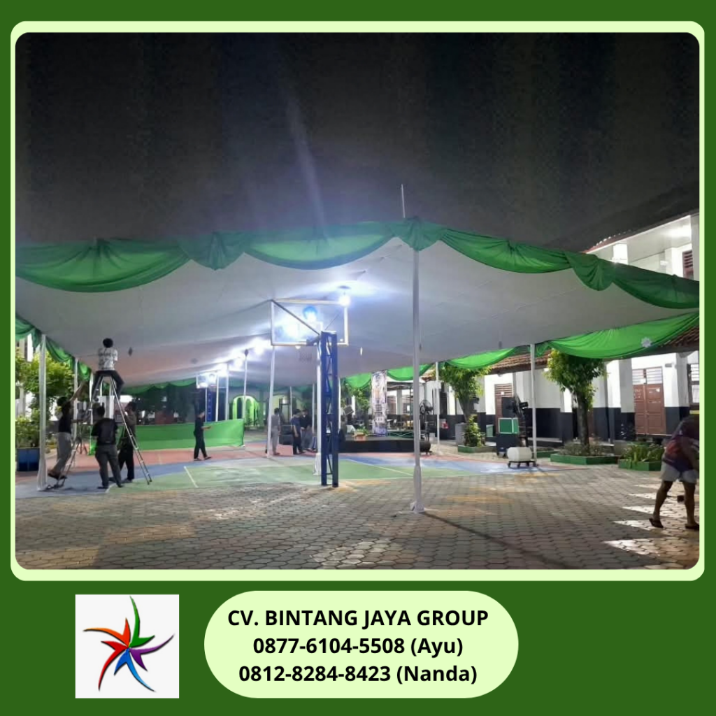 Sewa Tenda Plafon Rumbai Hijau Bekasi 0878-8012-5555