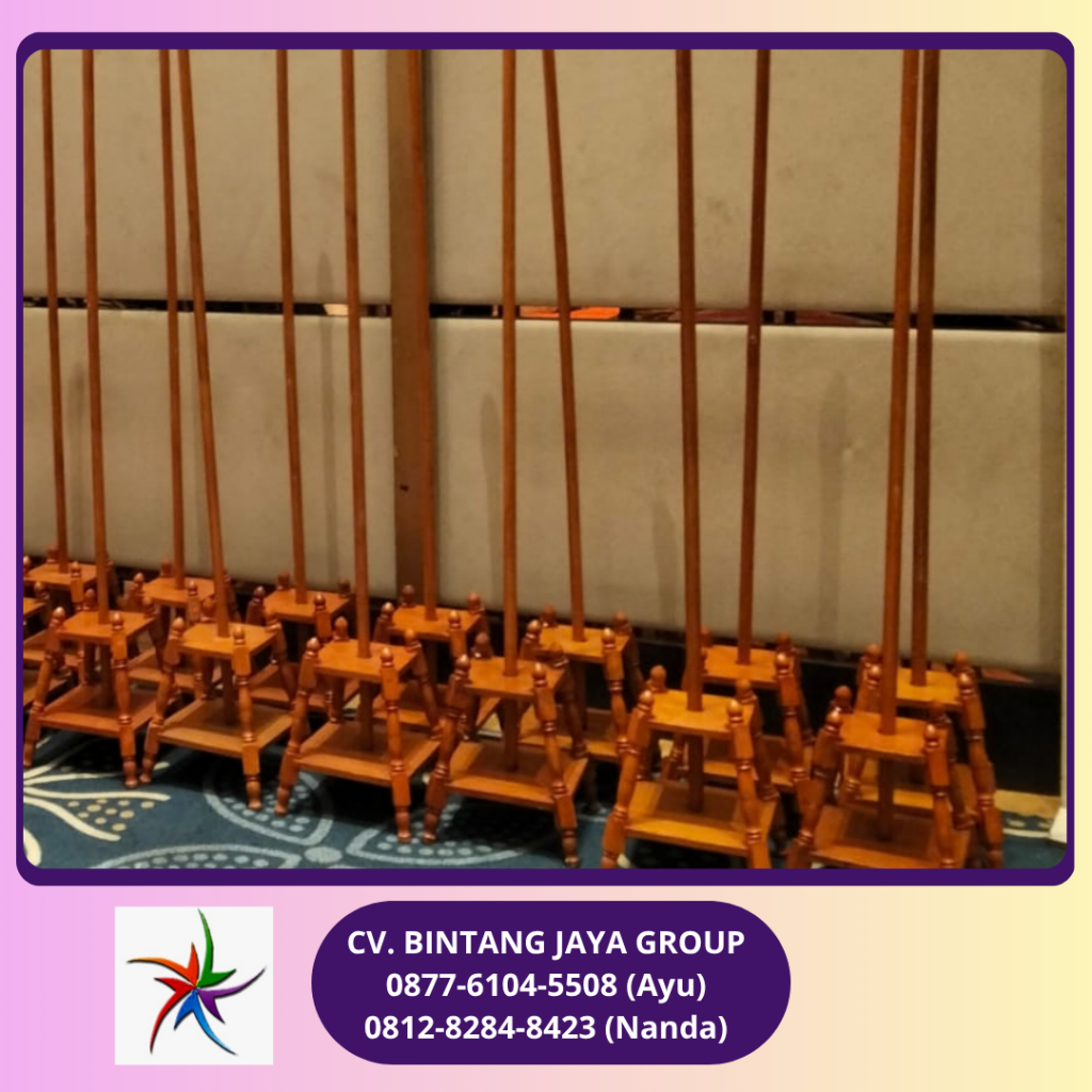Sewa Tiang Bendera Pataka VIP Kayu Jakarta 0819-4713-6526