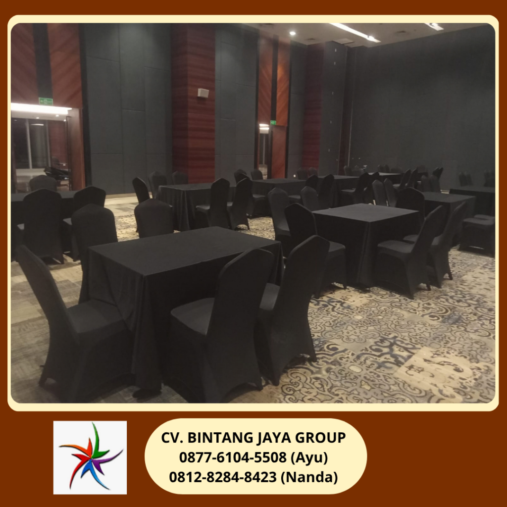 Rental Cover Atau Sarung Kursi Raja Hitam Jakarta
