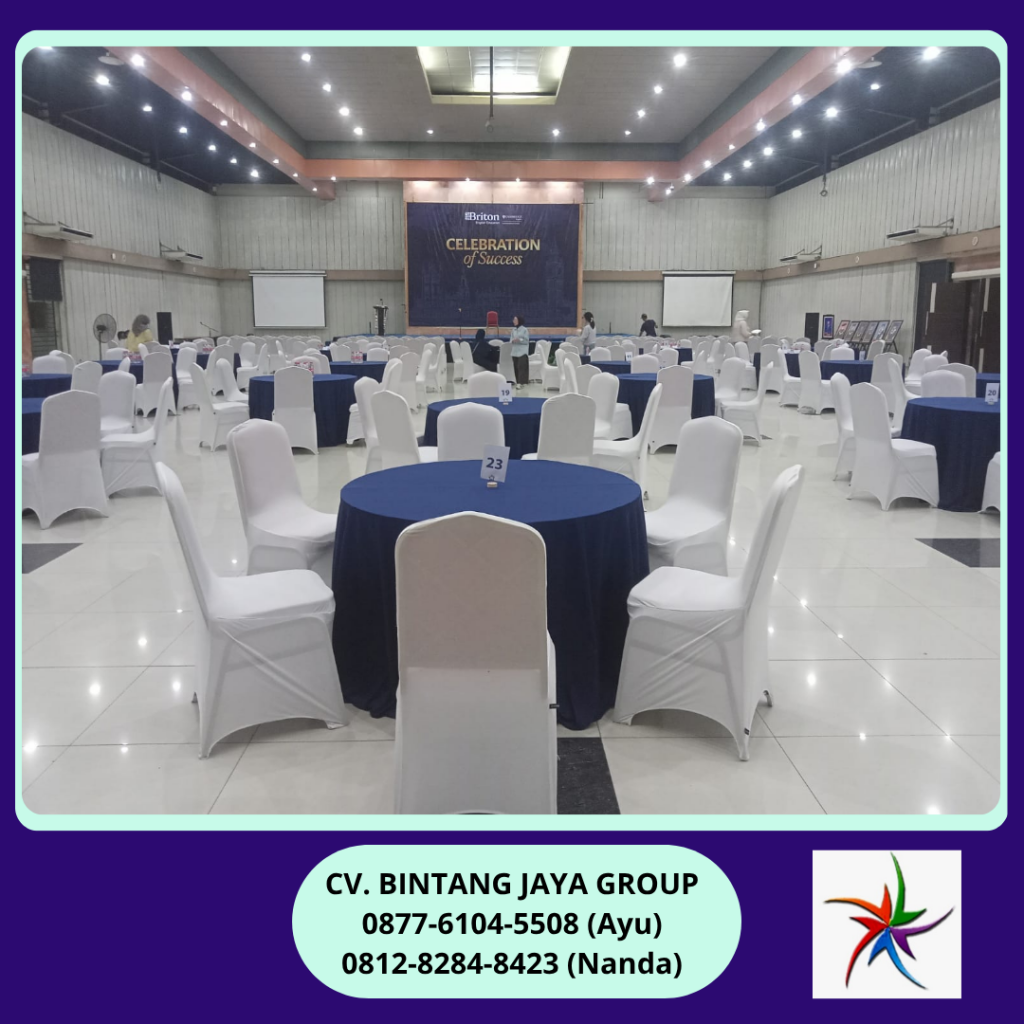 Rental Round Table,Sarung Kursi Raja Event Universitas Mercu Buana