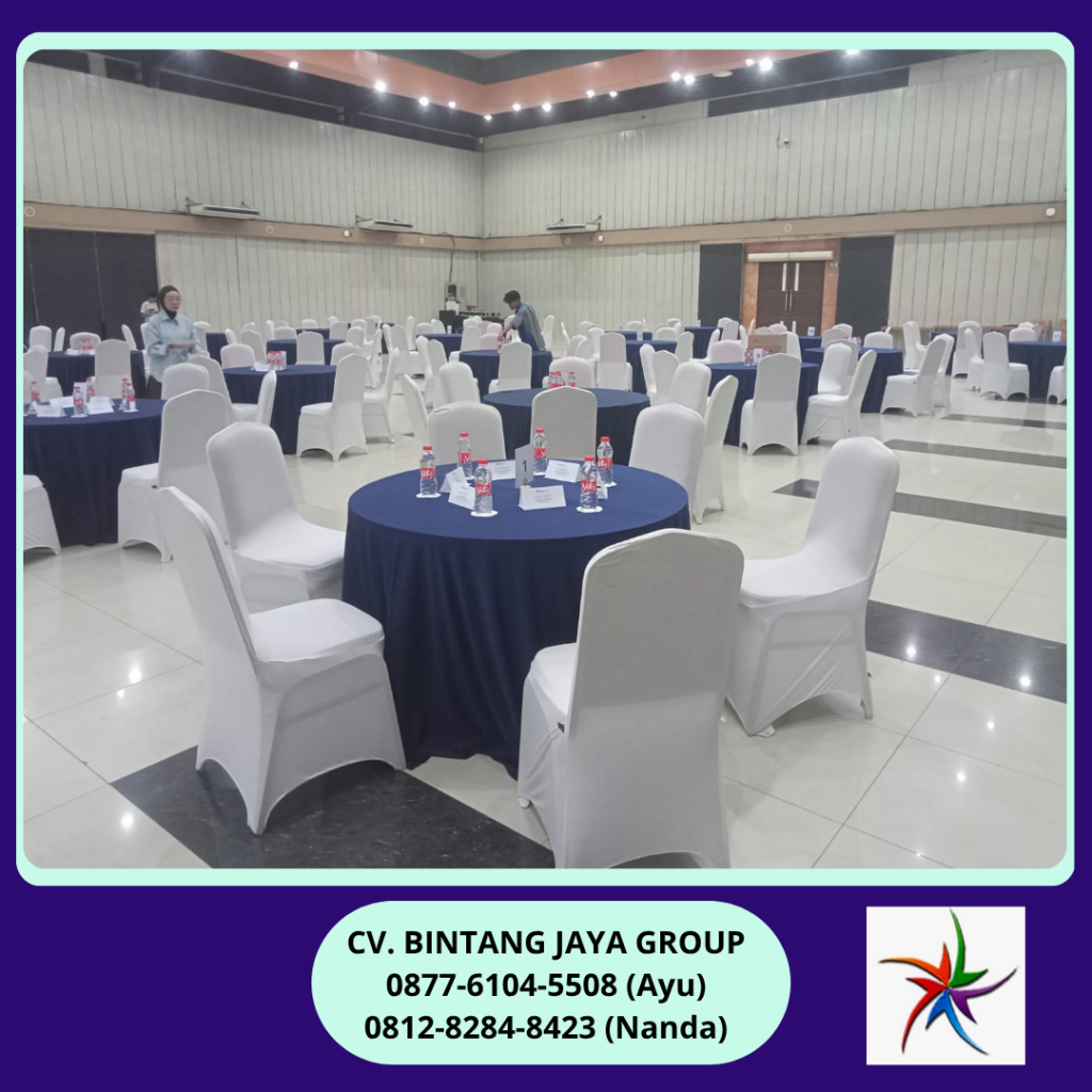 Rental Round Table,Sarung Kursi Raja Event Universitas Mercu Buana