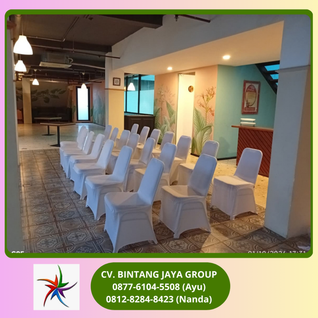 Sewa Kursi Futura Cover Putih Ketat Jakarta 0819-4713-6526