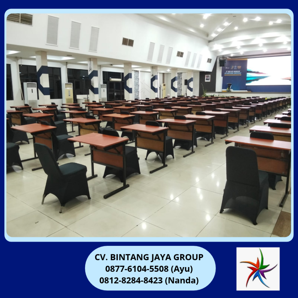 Sewa Meja Test HPL Event Bea & Cukai Jakarta