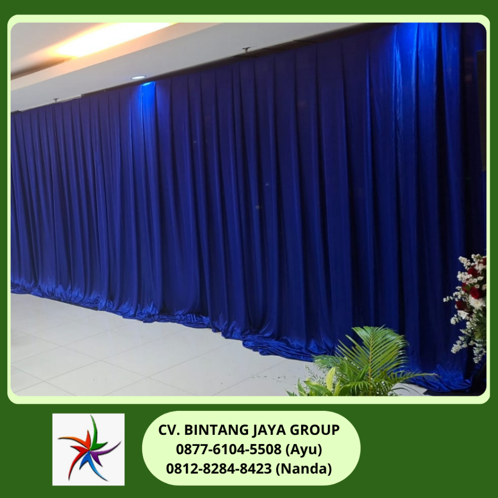 Sewa Tirai Biru Dan Sofa Event Polda Metro Jaya Jakarta